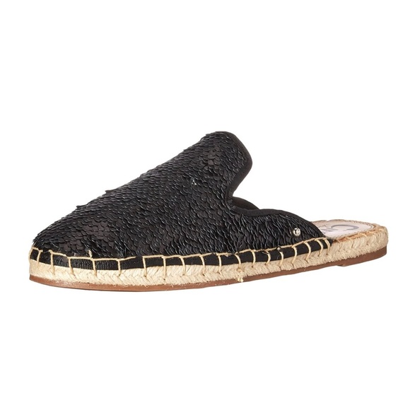 Sam Edelman Circus Mule Loafers Sequin Espadrille Slip On Shoes Size 8 Slip On - Picture 1 of 9